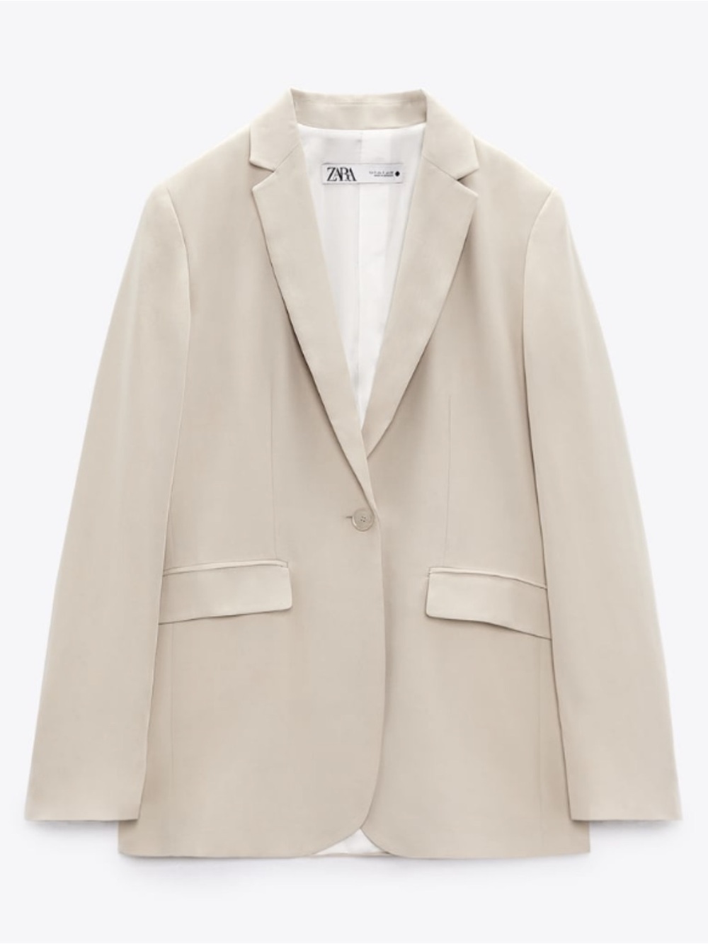 Zara - Straight Cut Blazer with Pockets
